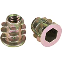 Tornillos Roscados Aleación Zinc- Tuercas Hexagonales Roscadas 50 Piezas De Aleación De Zinc M5 Tuercas De Inserción…